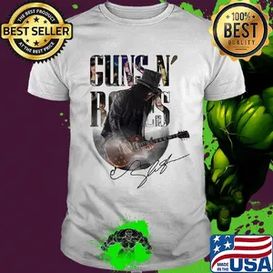 Guns N’ roses playing guitar signature shirt