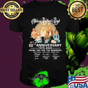 Human brothers band 50th anniversary 1970 2020 thank you for the memories signatures shirt
