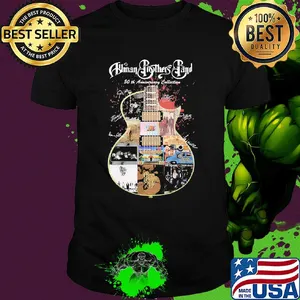 Human brothers band 50th anniversary collection guitar signatures shirt