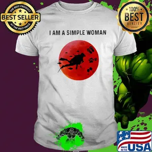 I am a simple woman scuba diving paw wine shirt