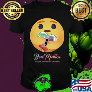 Icon hug heart you matter suicide prevention awareness shirt