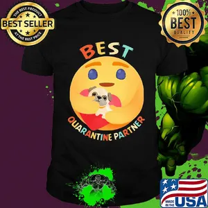 Icon hug pug heart best quarantine partner vintage shirt