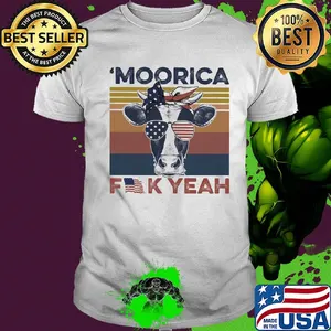 Independence Day cow glasses moorica fuck yeah vintage shirt