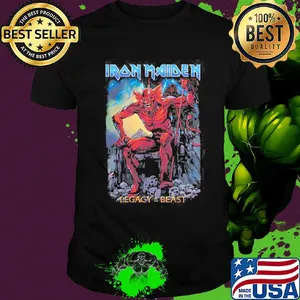 Iron maiden legacy of the beast light shirt