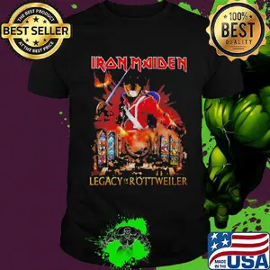 Iron maiden legacy of the rottweiler fire shirt