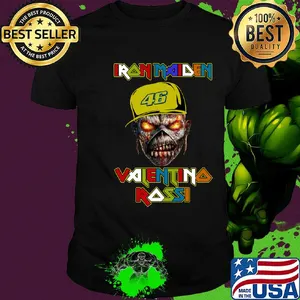 Iron Maiden Valentino Rossi shirt