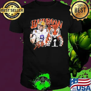 Joe burrow lsu tigers team champions signature shirt