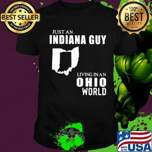 Just an Indiana guy living in an Ohio world map shirt