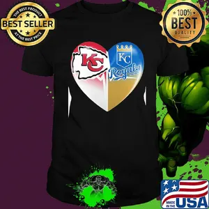 Kansas city chiefs and kansas city royals heart heartbeat shirt