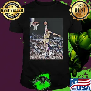 Kobe bryant playing basketball los angeles lakers team shirt