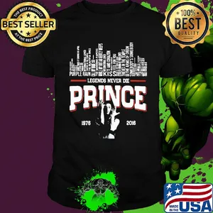 Legends never die prince 1978 2016 shirt