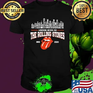 Legends never die the rolling stones 1962 2020 shirt