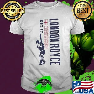 London royce cricket est. 17 baseball shirt