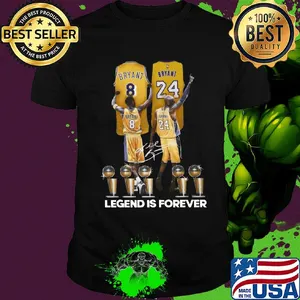 Los angeles 8 lakers bryant 24 signature legend is forever shirt