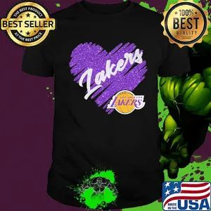 Los Angeles Lakers heart shirt