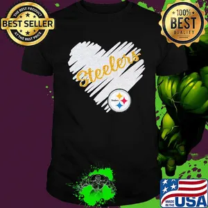 Love pittsburgh steelers football team heart diamond shirt