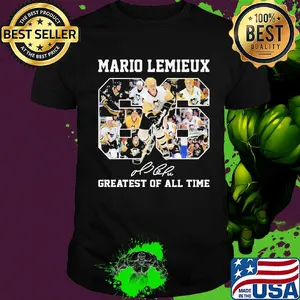 Mario Lemieux 66 greatest of all time signature shirt