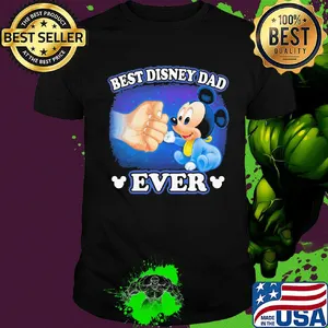 Mickey mouse best disney dad ever happy father's day shirt