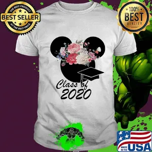 Mickey mouse class of 2020 flower shirt