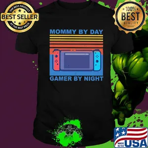 Mommy by day gamer by night vintage shirt