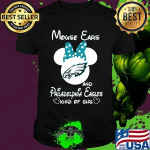 Mouse Ears and Philadelphia Eagles kind ò girl shirt