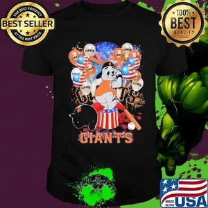 Mouse san francisco giants happy independence day mask soap firework balloon american flag shirt