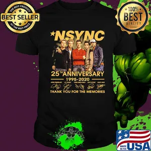 MSYNC 25th anniversary 1995-2020 thank you for the memories signature shirt