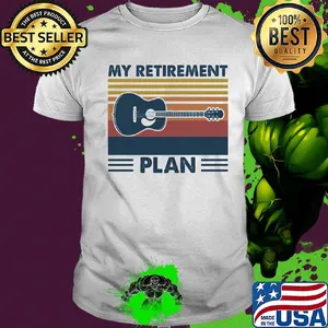 My retirement plan guitar vintage shirt (2)