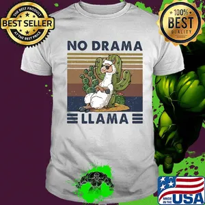No drama llama cactus vintage shirt