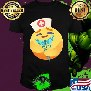 Nurse icon hug caduceus symbol shirt