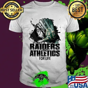 Oakland raiders and oakland athletics for life art shirt