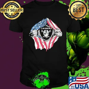 Oakland raiders football american flag independence day shirt