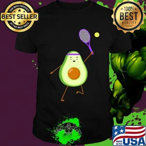 Official Avocado play tennis shirt