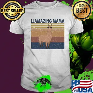 Official Llamazing mama vintage shirt