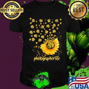 Official Photographer life sunflower shirt
