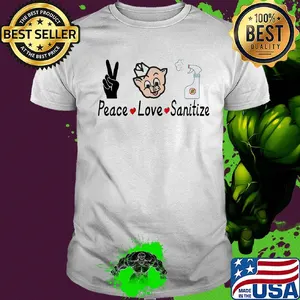 Piggly wiggly peace love sanitize covid-19 shirt