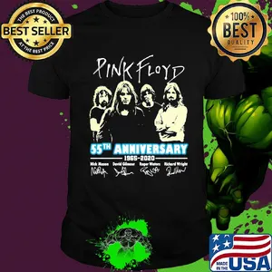 Pink Floyd 55th anniversary 1965-2020 signature shirt