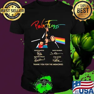 Pink floyd thank you for the memories signatures shirt