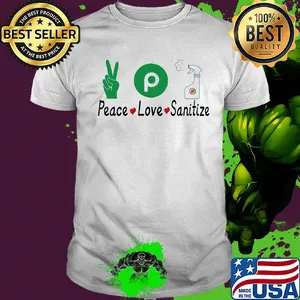 Publix peace love sanitize covid-19 shirt