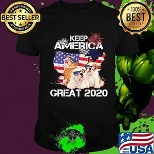 Pug keep America great 2020 firework independence day shirt
