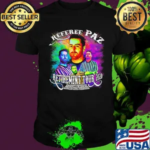 Referee paz retirement tour 2020 colors shirt