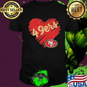 San Francisco 49ers NFL heart shirt