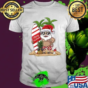 Santa Claus Hawaiian Surfing shirt