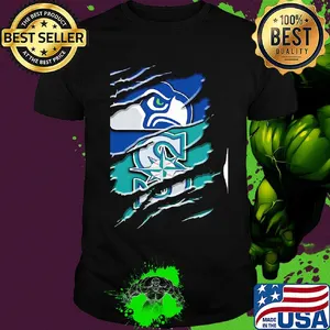 Seattle seahawks and seattle mariners football shirt