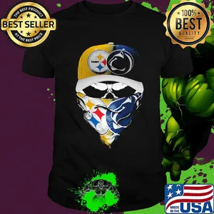 Skull mask player pittsburgh steelers vs penn state nittany lions shirt