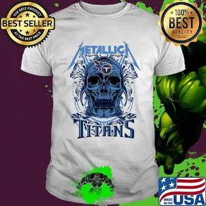 Skull metallica tennessee titans shirt