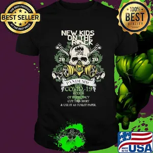 Skull new kids on the rock 2020 pandemic covid-19 in case of emergency cut this shirt and use it as toilet paper shirt