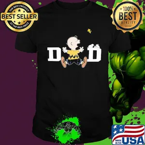 Snoopy and charlie brown dad happy father's day shirt