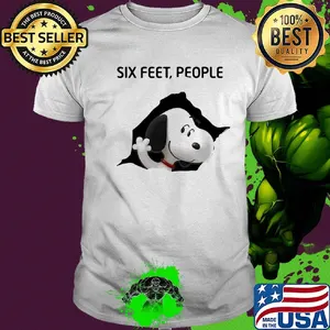 Snoopy six feet people shirt