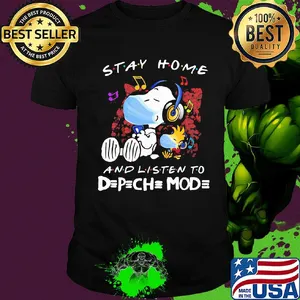 Snoopy wear mask stay home and listen to depeche mode covid-19 shirt